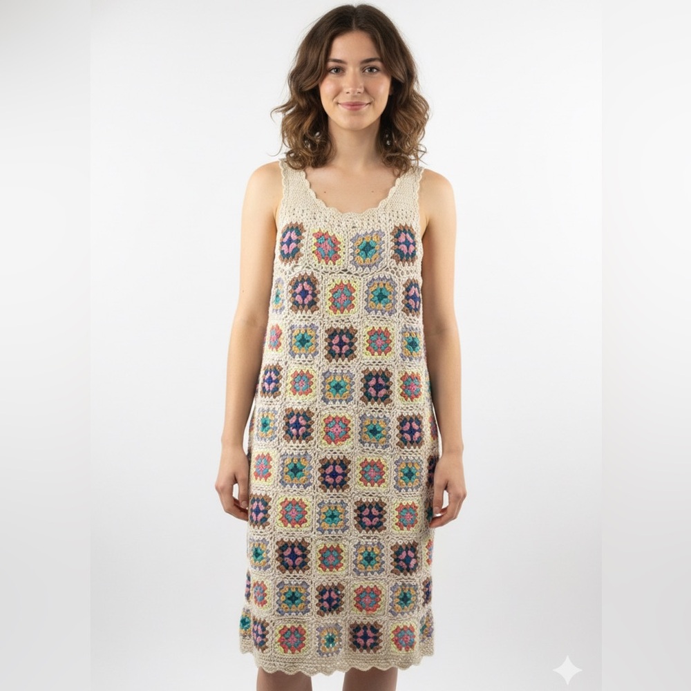 Zara girls Crochet Midi Dress